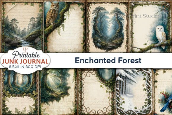 Download Enchanted Forest Junk Journal Pages - Premium Resources