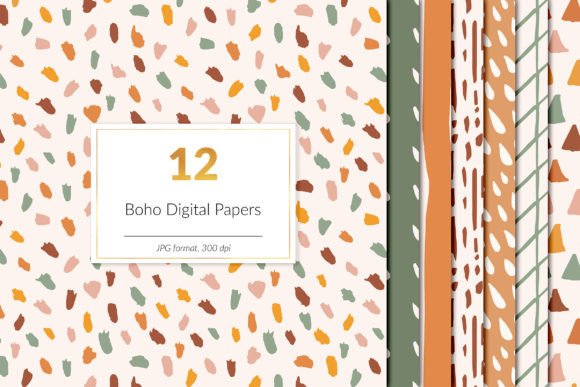 Download Hand Drawn Boho Patterns - Boho Collection