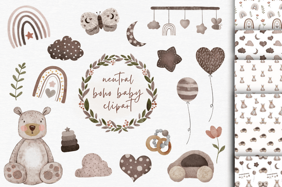 Download Boho Baby Clipart - Boho Collection