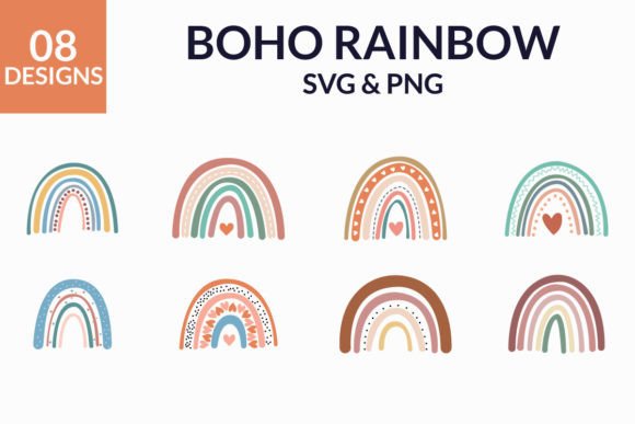 Download Boho Rainbow Bundle Pastel Boho Rainbow - Boho Collection