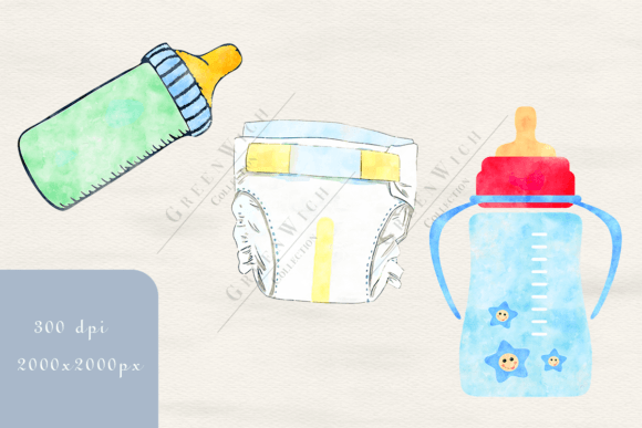 Download Watercolor Boho Baby Clipart - Boho Collection