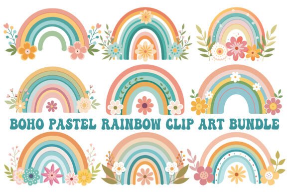 Download Boho Rainbow Design Art Vector - Boho Collection