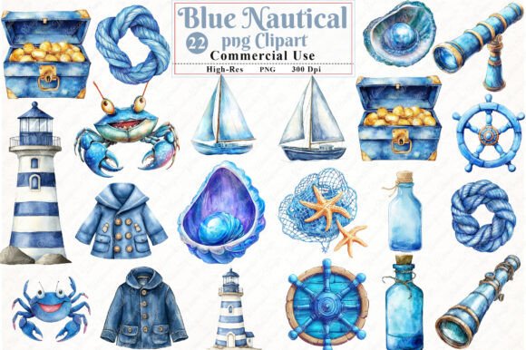 Download Watercolor Blue Boho Nursery Clipart - Boho Collection