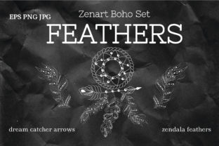 Download Zenart Boho Feathers Vector Set - Boho Collection