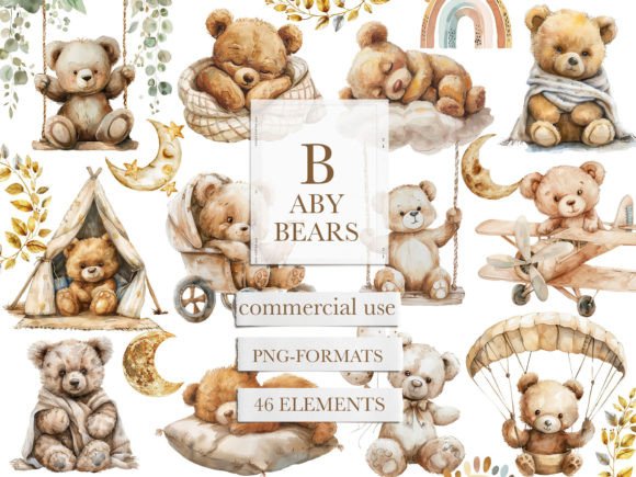 Download Boho Nursery Clipart, Teddy Bear Nursery - Boho Collection