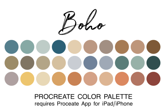 Download Boho Procreate Color Palette - Boho Collection