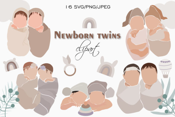 Download Newborn Clipart, Boho Baby Clipart SVG - Boho Collection
