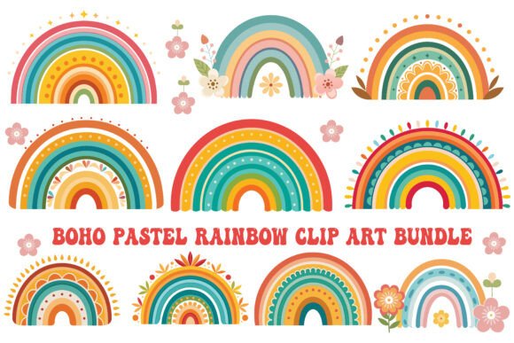 Download Boho Rainbow Design Art Vector - Boho Collection