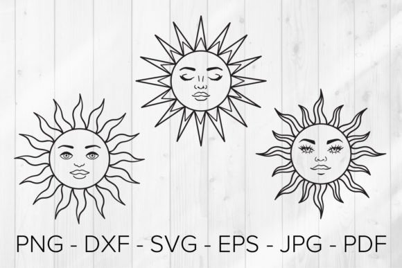Download Sun Svg, Boho Celestial Svg, Magic - Boho Collection