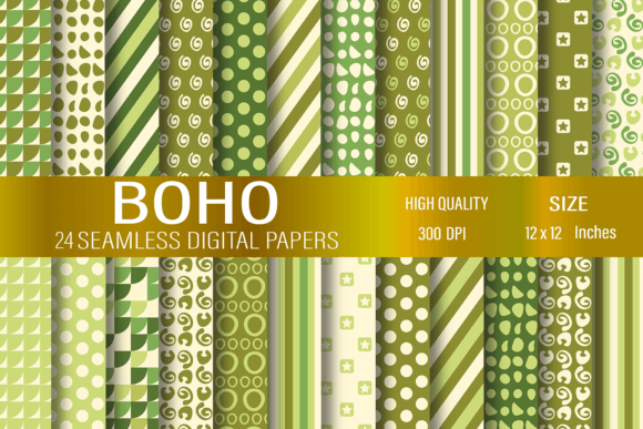 Download Boho Digital Papers - Boho Collection