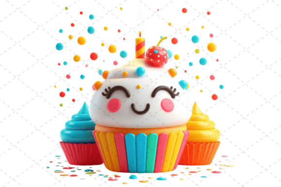 Download Birthday Cupcake Watercolor Clipart - Birthday Collection