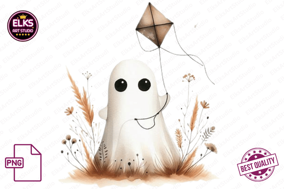 Download Vintage Fall Ghost Clipart, Autumn Boho - Boho Collection