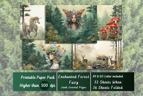 Download Enchanted Forest Fairy Digital Papers - Premium Resources
