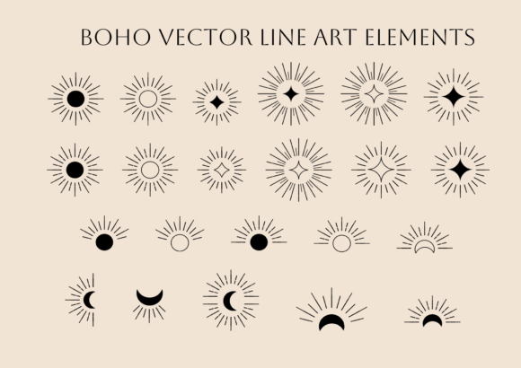 Download Boho Minimalist Logo Design Element - Boho Collection