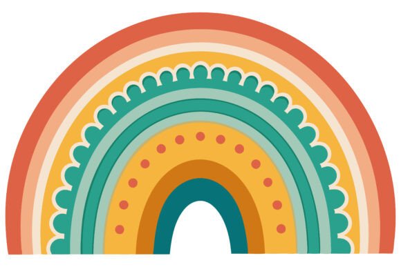 Download Boho Rainbow Design Art Vector - Boho Collection