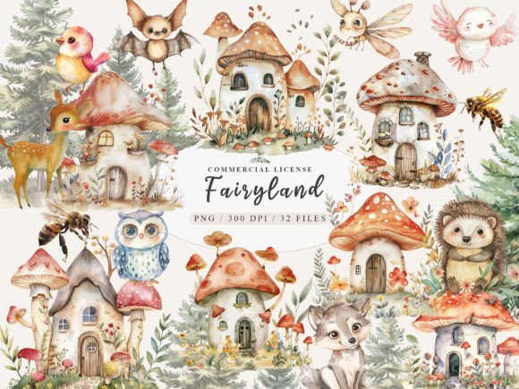 Download Woodland Baby Animal, Mushroom Clipart - Mushroom Collection